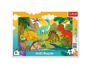 Dinoszaurusz 15 db-os keretes puzzle - Trefl