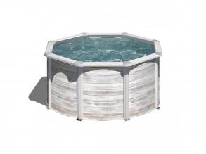 PONTAQUA KIT NORDIC kerek fémfalas családi medence szett 460 x 120 cm