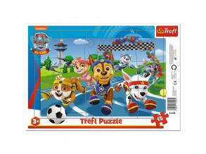 Mancs őrjárat: Sportos kaland 15 db-os keretes puzzle - Trefl