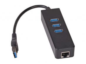 Akyga AK-AD-32 1000 Mbps Ethernet + 3 portos USB 3.0 HUB