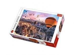 Hőlégballonnal Kappadókia felett, Törökország 3000db-os prémium puzzle - Trefl