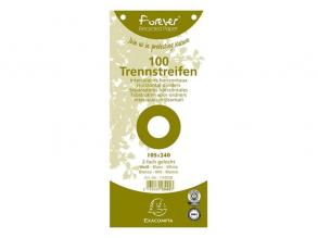 Exacompta 105x240mm 100db/cs fehér elválasztócsík