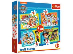 Mancs Őrjárat 12,15,20,24db-os 4 az 1-ben puzzle - Trefl