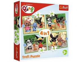 Bing! Boldog napja 4 az 1-ben puzzle - Trefl