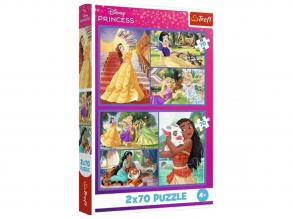 Disney Hercegnők 2x70db-ps puzzle - Trefl