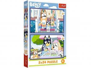 Bluey 2x24db-os puzzle - Trefl