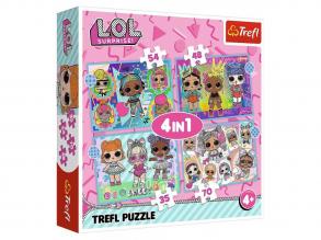 L.O.L Surprise babák 4 az 1-ben puzzle - Trefl