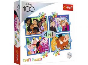Boldog Disney családok 4az1-ben puzzle - Trefl