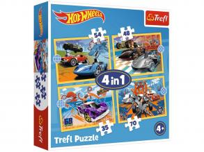Hot Wheels 4 az 1-ben puzzle - Trefl