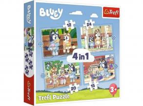 Bluey világa 4 az 1-ben 12-15-20-24 db-os puzzle - Trefl
