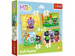 Ismerd meg Milot és barátait 4az1-ben puzzle szett - Trefl