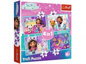 Gabi babaháza 4 az 1-ben 35-48-54-70 db-os puzzle - Trefl