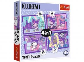 Kuromi napjai 4 az 1-ben puzzle - Trefl