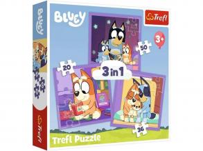 Bluey 3 az 1-ben 20-36-50db-os puzzle - Trefl