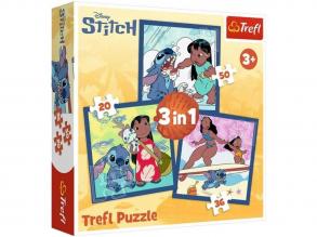 Lilo és Stitch - 3 az 1-ben 20-36-50db-os puzzle - Trefl