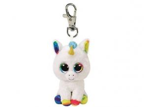 Beanie Boos Clip PIXY fehér unikornis plüss 8, 5 cm