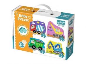 Munkagépek bébi puzzle szett - Trefl