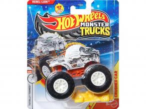 Hot Wheels Monster Trucks: Rebel-Lion kisautó 1/64  Mattel