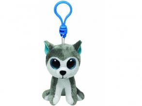 Beanie Boos nagyszemű husky plüss kulcstartó, 8,5 cm