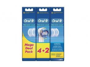 Oral-B Precision Clean 6 db-os fogkefefej szett