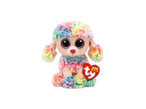 TY Beanie Boos: Rainbow kutyus plüssfigura - 15 cm