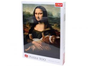 Mona Lisa és a doromboló macska 500 db-os puzzle - Trefl