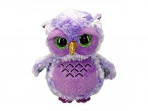 Ty Beanie Boo Owlivia lila bagoly, 15 cm