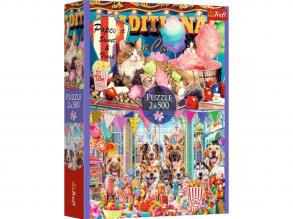 Édesszájú állatok 2x500 db-os puzzle - Trefl