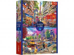 Európai fővárosok 2x500 db-os puzzle - Trefl