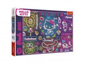 Neon Hello Kitty 500 db-os puzzle - Trefl