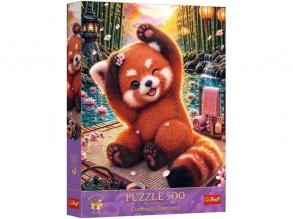 Bűbájos vörös panda 500 db-os Prémium plus quality puzzle - Trefl
