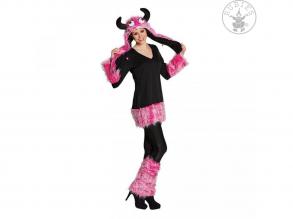 Őrült szörny női jelmez fekete-pink színben