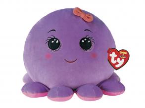 Ty Squishy Beanies párna alakú plüss figura OCTAVIA, 22 cm - lila polip