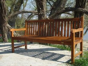 London pad 120 cm-es Teak fából