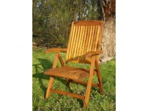 Elegance szék összecsukható állítható háttámlás teakfa szék