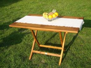 Kréta teakfa asztal 70x70 cm-es