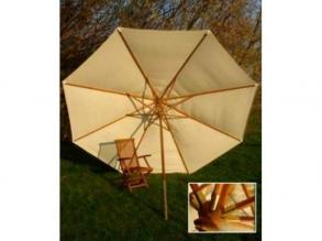Négyszögletű prémium napernyő 4 méteres Teak fából