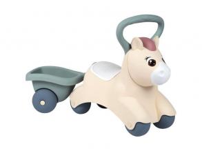 Little Smoby: Baby póni bébijárgány és játéktároló, rózsaszín-szürke
