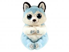 Beanie Babies plüss figura THUNDER, 15 cm - kék husky (3)