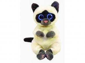 TY: Beanie Babies plüss figura MISO, 15 cm - sziámi macska