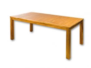Vegas négyszögletű teakfa asztal 200 × 100 × 75 cm