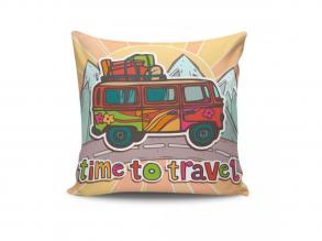 Stílusos párnahuzat 43x43 cm, 50% pamut/50% poliészter, mosható és vasalható, rejtett cipzárral záródó | Tökéletes otthoni dekor