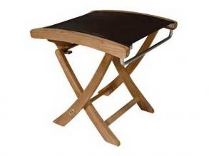 Fairchild lábtartó teak natur fából 47x42x45 cm