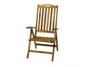 Ohio ECO magas háttámlájú szék eco teak natur fából 62x66x110 cm