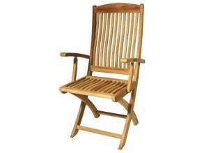 Arlington összecsukható szék teak natur fából 55x61x102 cm