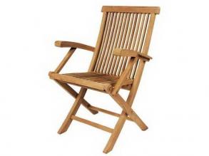 Milford összecsukható szék teak natur fából 55x60x90 cm