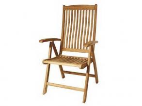 Arlington magas háttámlájú szék teak natur fából 62x61x113 cm