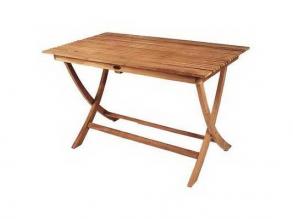 Milford ECO négyszögletű asztal eco teak natur fából 120x70x75 cm