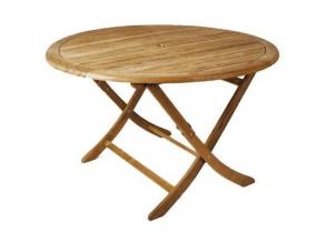 Lexington ECO kör alakú asztal eco teak natur fából , átmérője 120 cm , magassága 75 cm