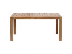 New Haven négyszögletű asztal teak natur fából 160x100x75 cm
